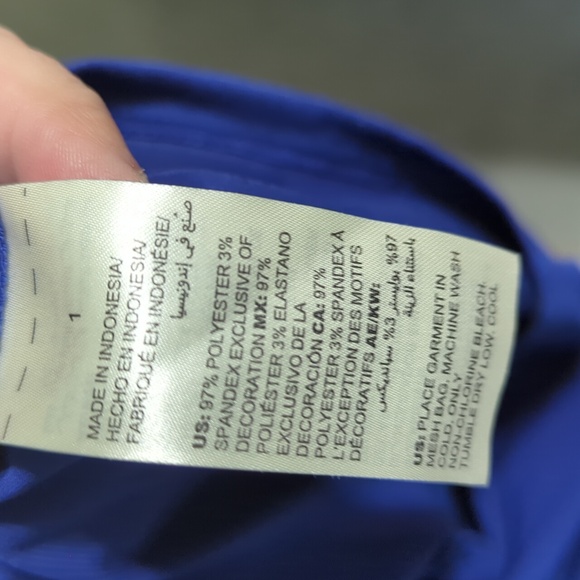 Chicos Size 1 Blue Dress - Picture 4 of 4